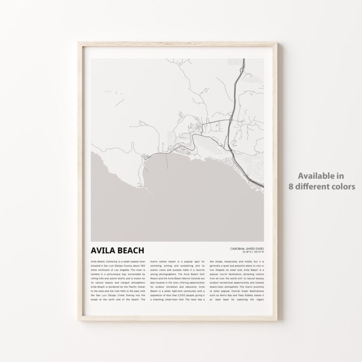 Map of Avila Beach California Map of Avila Beach California