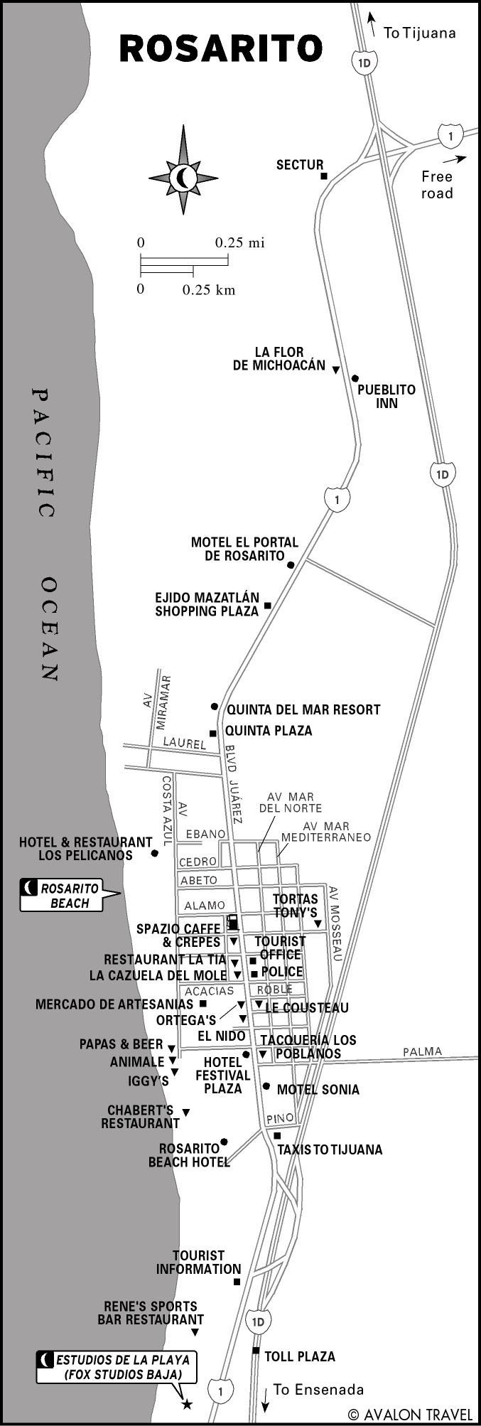 Baja | Moon Travel Guides regarding Map Of Rosarito Beach Mexico