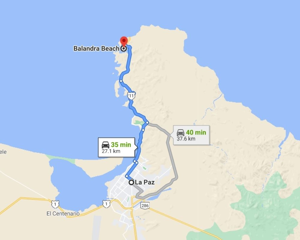 Balandra Bay: Visiting Stunning Balandra Beach In Mexico throughout Balandra Beach La Paz Map