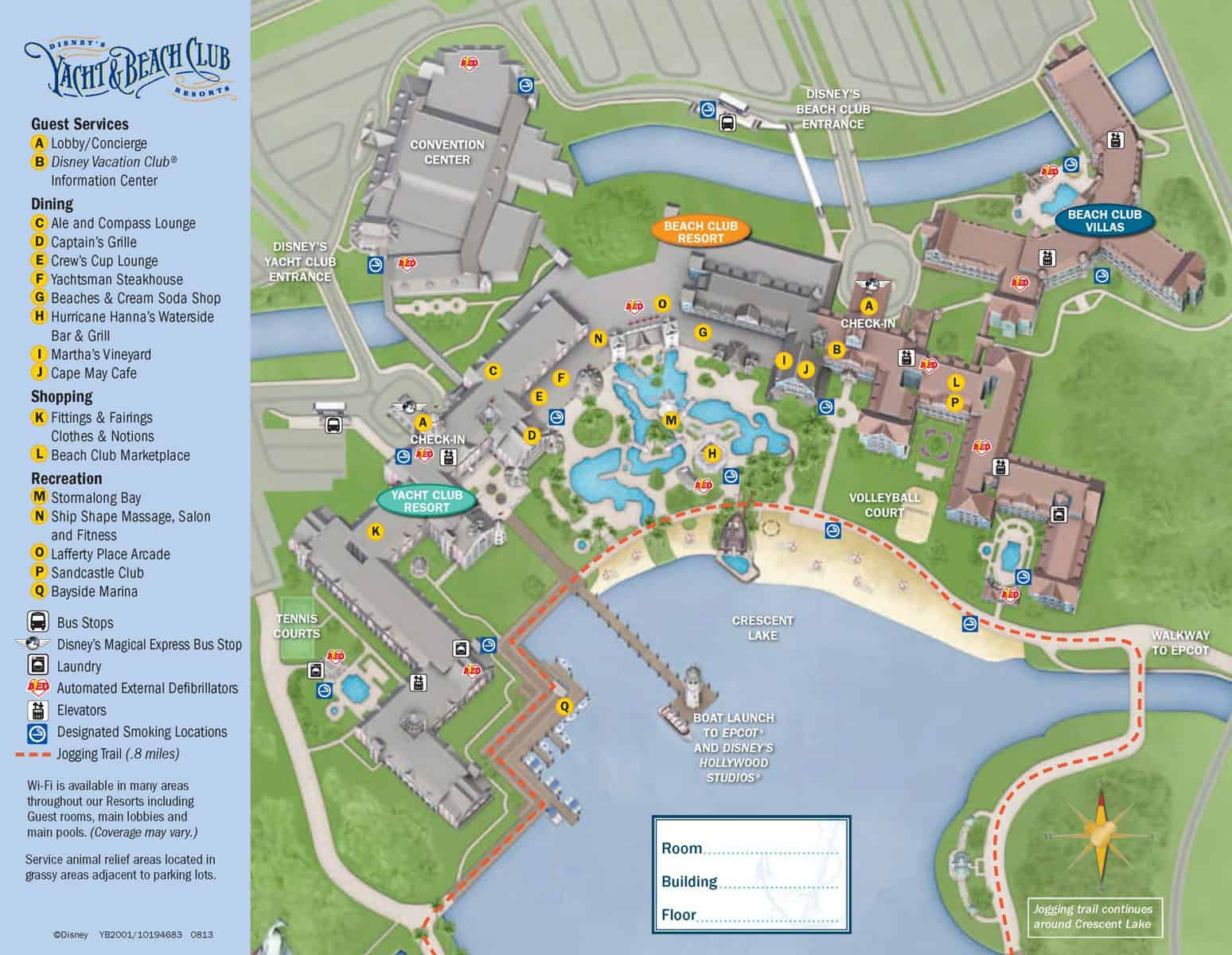 Beach Club Resort Maps inside Disney Beach Club Resort Room Map