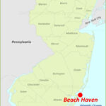 Beach Haven Map | Long Beach Island, New Jersey   Ontheworldmap For Beach Haven New Jersey Map