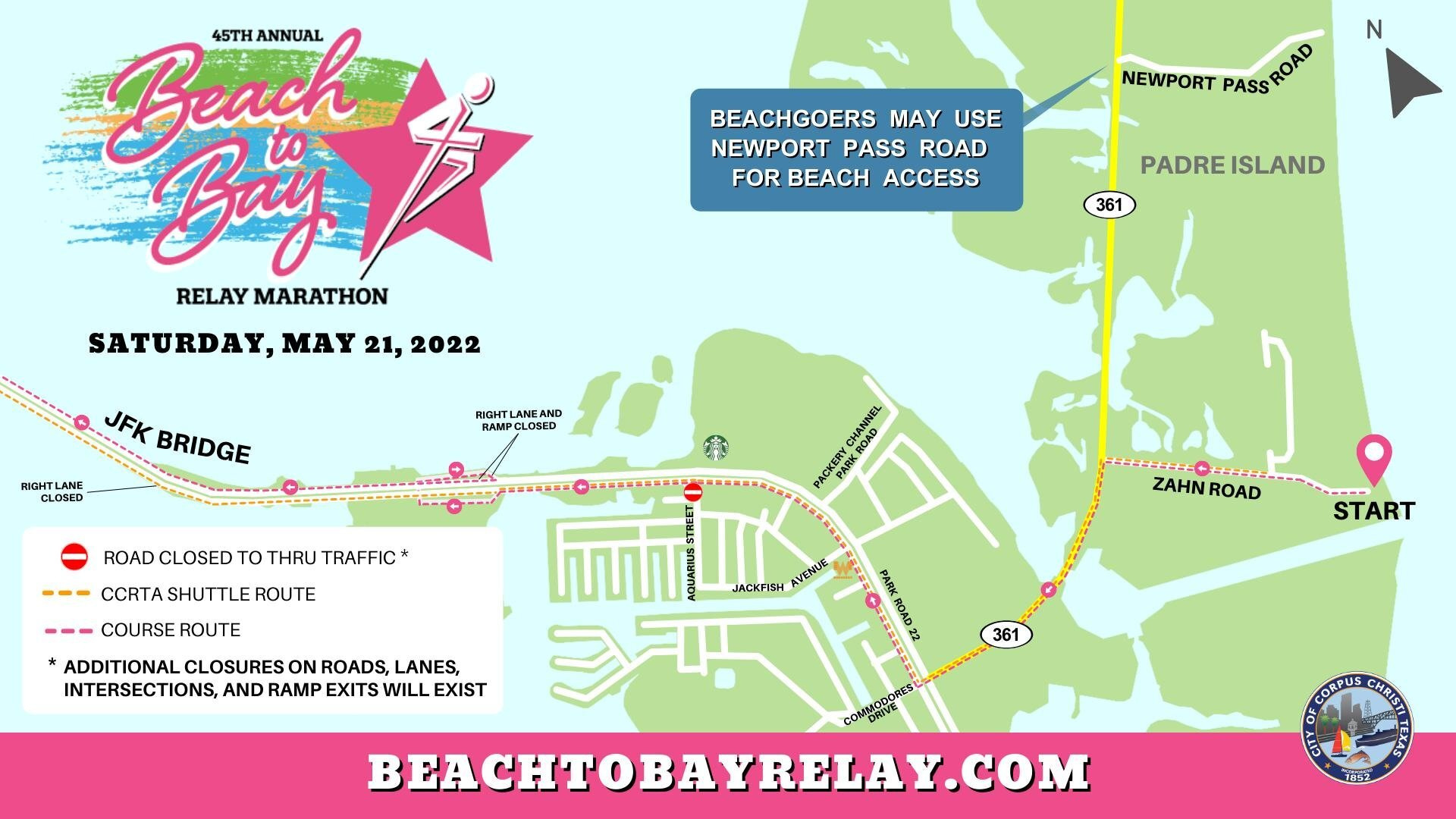 Beach To Bay for Beach To Bay 2025 Route Map