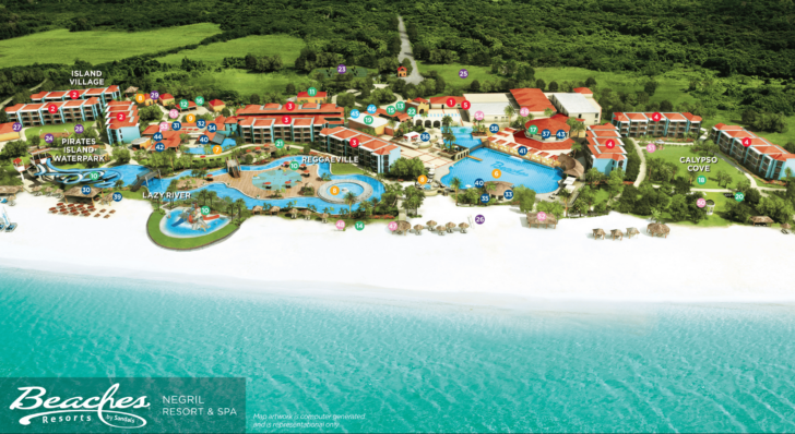 Beaches Resort Turks and Caicos Map