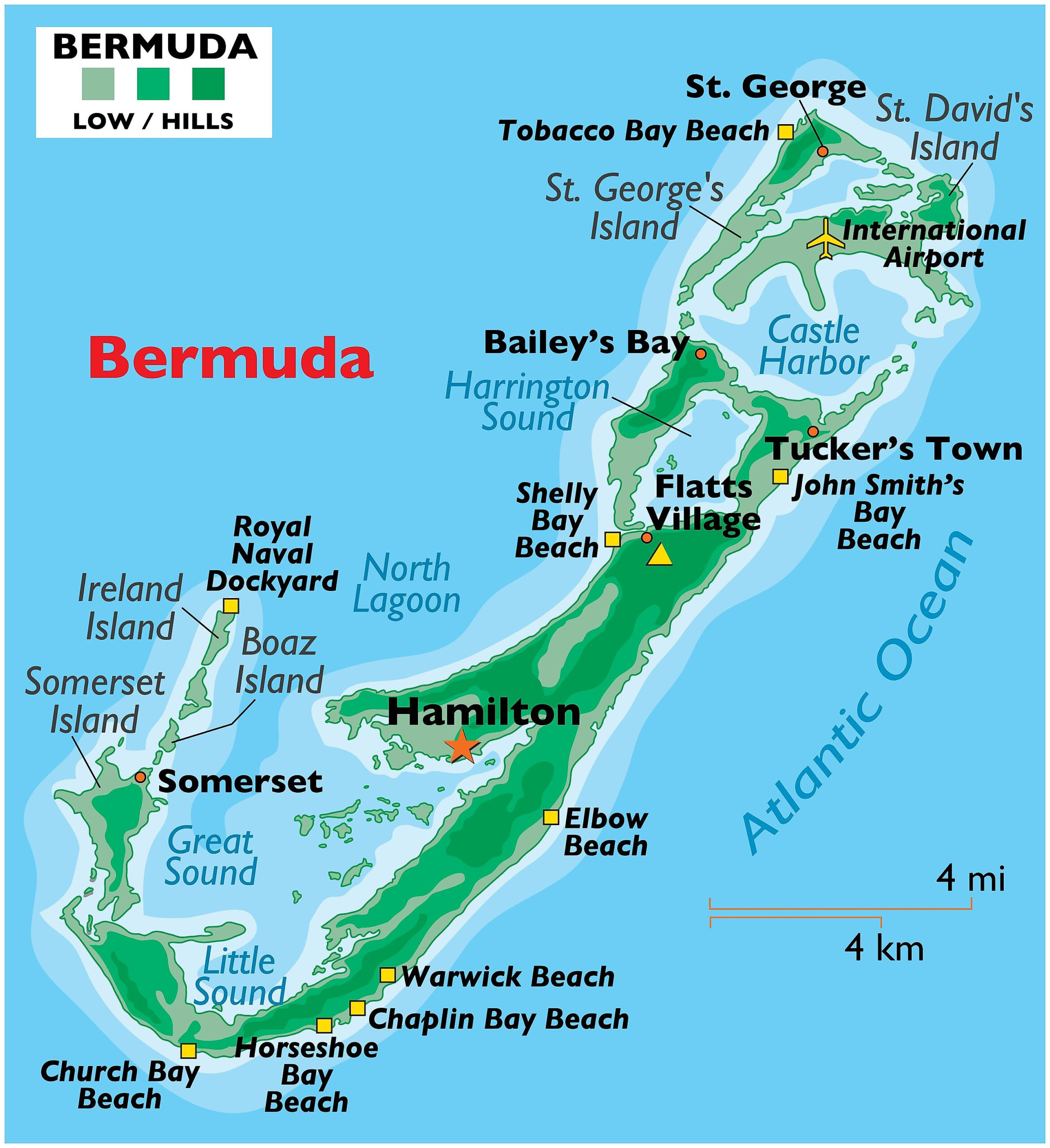 Bermuda Maps &amp;amp; Facts - World Atlas pertaining to Map Of Beaches In Bermuda