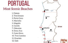 Best Beaches In Portugal Map - Portugal Beach Map (Southern Europe for Map of Best Beaches in Portugal