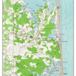 Bethany Beach 1954 Map Reprint   Delaware   7X7 Old Topographic Within Map Of Bethany Beach Delaware