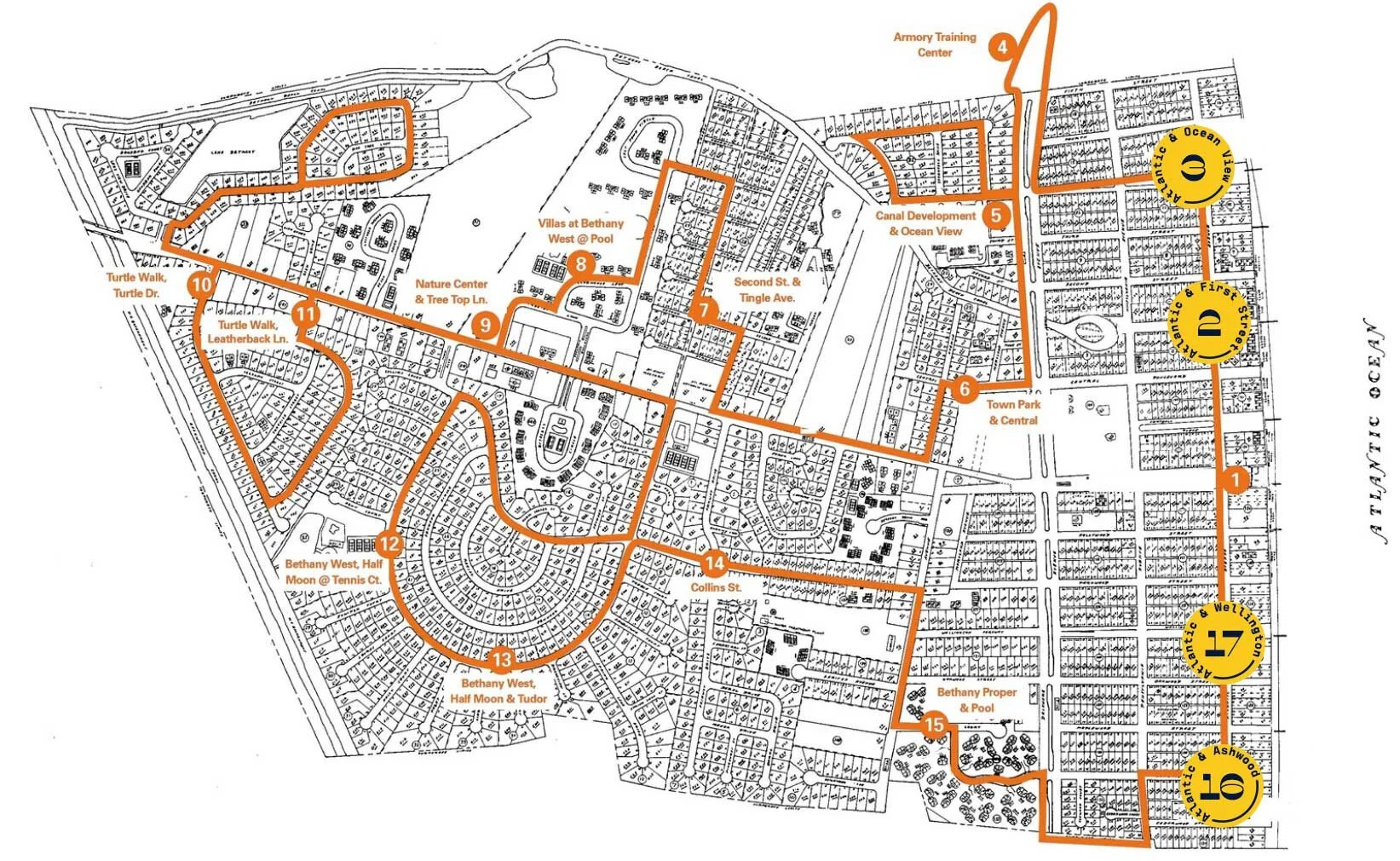 Bethany Beach Trolley Map — Beach Runners within Map Of Bethany Beach Delaware
