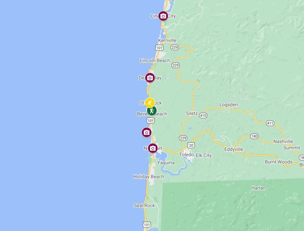 Beverly Beach State Park—Camp, Surf, Hike! - Oregon Is For Adventure pertaining to Beverly Beach State Park Campground Map