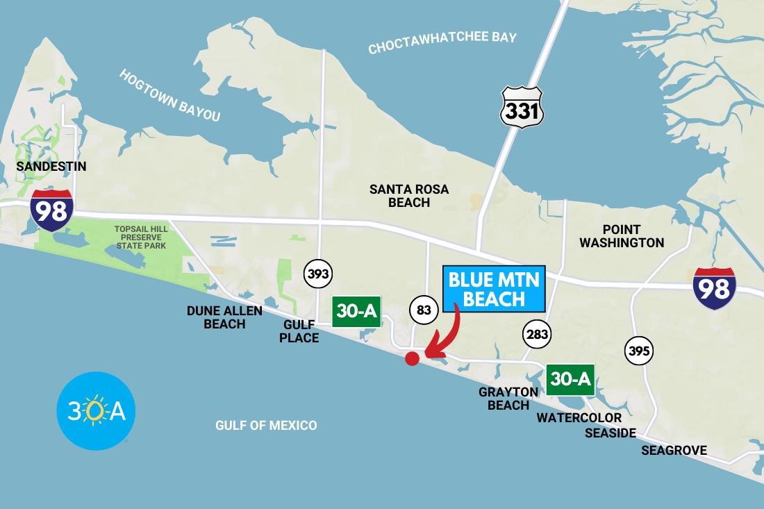 Blue Mountain Beach Access Opens To The Public After Major Repairs with regard to Map of Blue Mountain Beach Florida