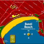 Bondi Beach Map   Bondi Beach Map Sydney (Australia) Regarding Map Of Bondi Beach Sydney