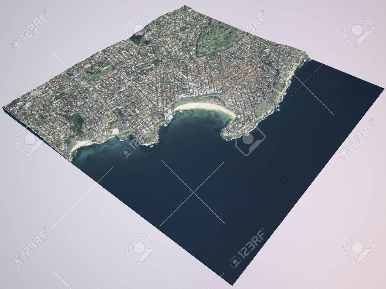 Bondi Beach, Sydney City, View Satellite Maps, Surfing. Australia throughout Map of Australia Bondi Beach