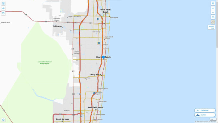 Boynton Beach Florida on Map