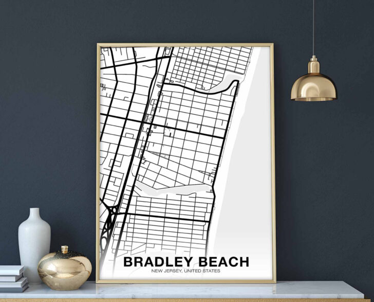 Map of Bradley Beach Nj