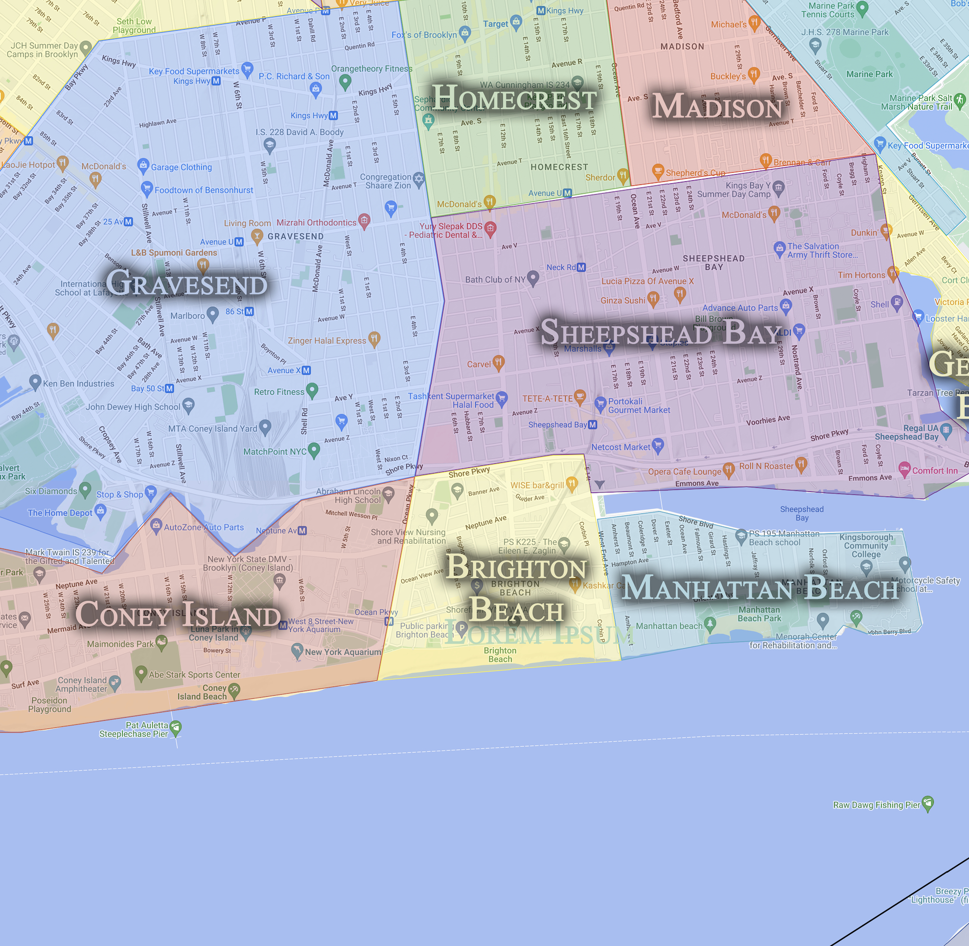Brighton Beach — Cityneighborhoods.nyc with regard to Brighton Beach New York Map