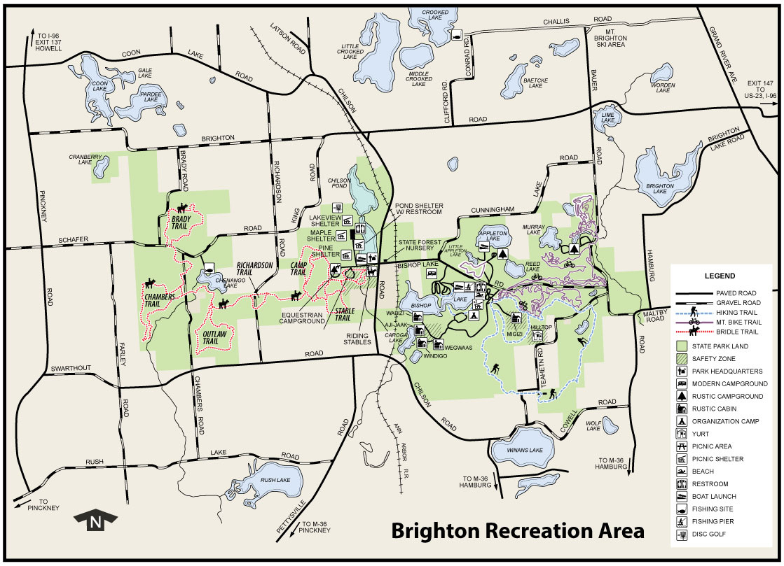 Brighton Recreation Area – Shoreline Visitors Guide with regard to New Brighton State Beach Map