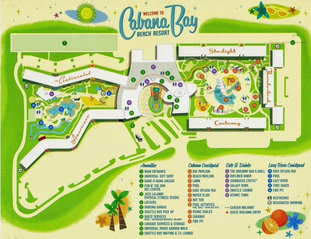 Cabana Bay: O Hotel Econômico Do Complexo Universal | Andreza Dica throughout Cabana Bay Beach Resort Map