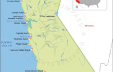 California Beach Map, Beaches In California Map, California Beaches with Map of Beaches in California