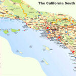 California South Coast Map   Ontheworldmap Throughout Southern California Beach Cities Map