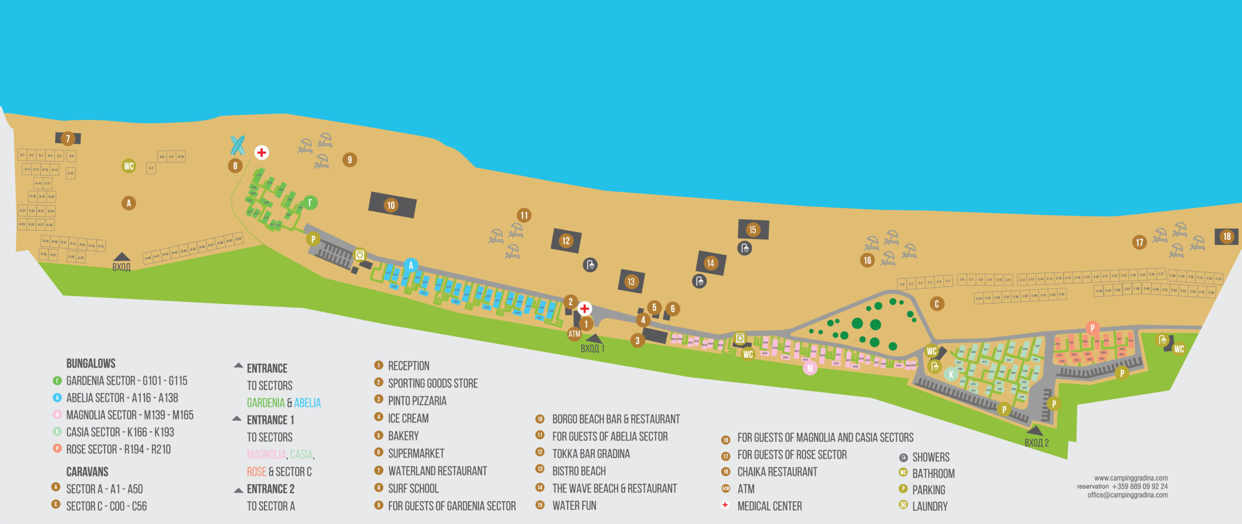 Camping Map - Camping Gradina inside Carlsbad State Beach Campground Map