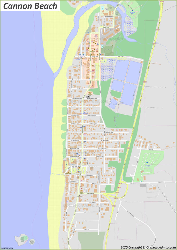 Cannon Beach Oregon on Map