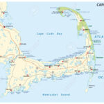 Cape Cod Straße Und Strand Karte Lizenzfrei Nutzbare Svg Regarding Map Of Beaches On Cape Cod
