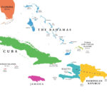 Caribbean Islands Map With Countries, Sovereignty, And Capitals With Map Of Islands Off The East Coast Of Florida