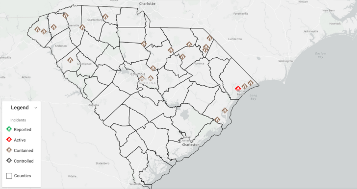 Fires in Myrtle Beach Sc Today Map Fires in Myrtle Beach Sc Today Map
