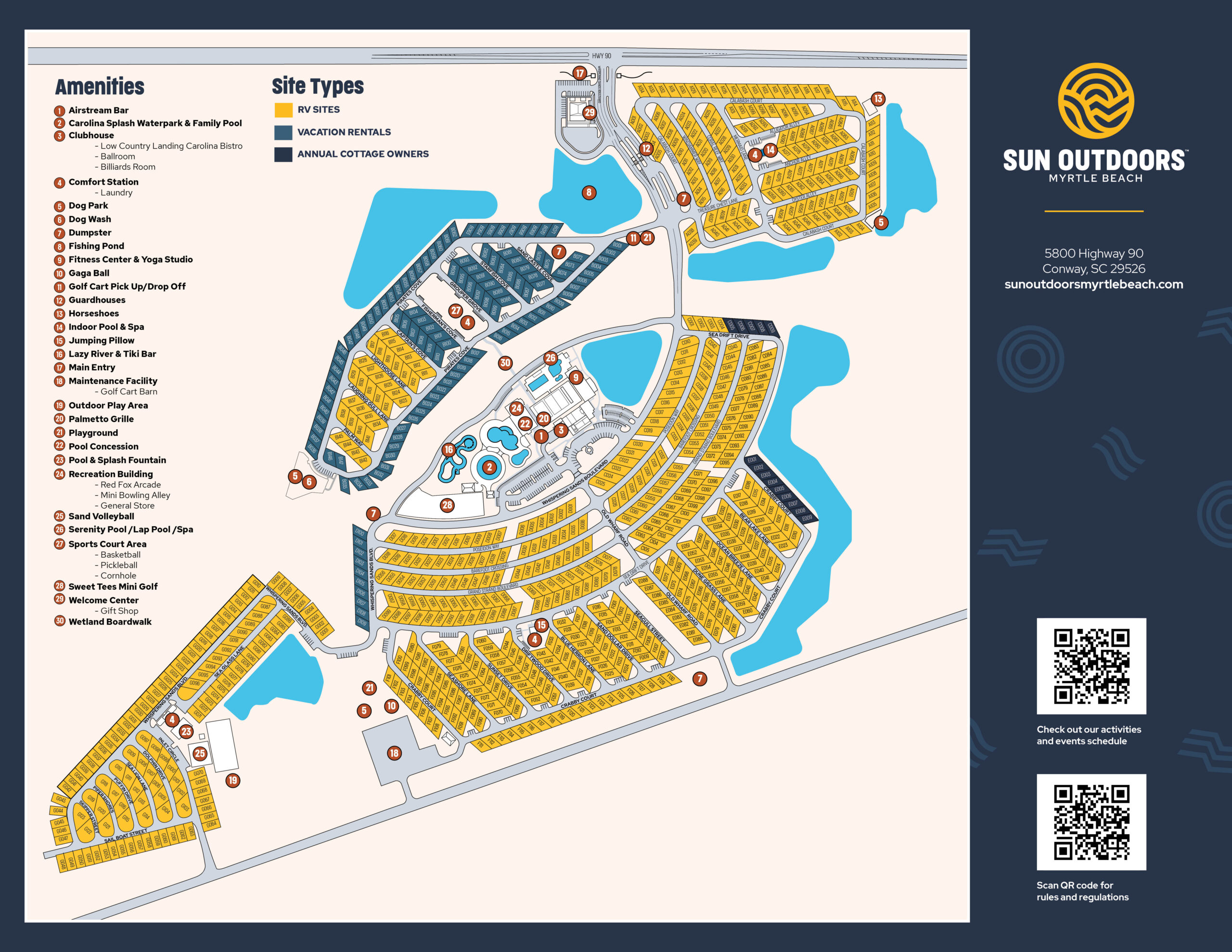 Carolina Pines Rv Park / Fine Central Park Place intended for Sun Outdoors Myrtle Beach Map