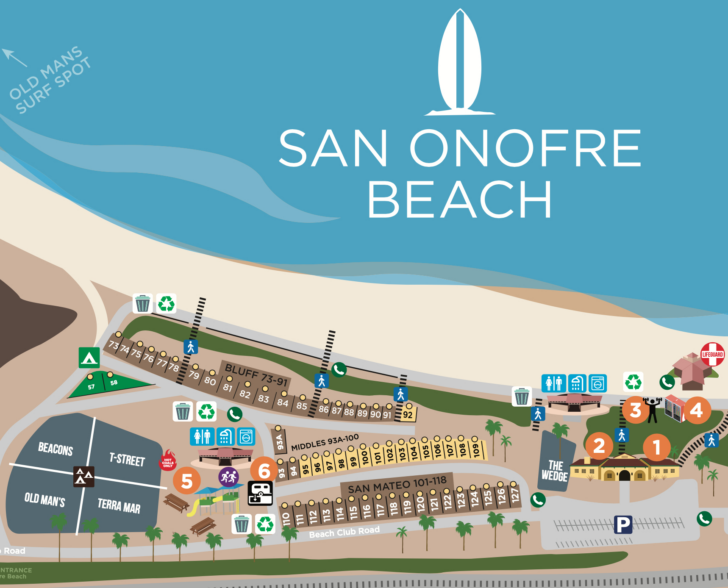 San Onofre Beach Camping Map