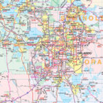 Central Florida Regional Wall Mapkappa   The Map Shop Throughout Map Of Central Florida East Coast