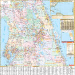 Central Florida Regional Wall Mapkappa   The Map Shop With Map Of Mid Florida West Coast
