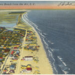 Cherry Grove Beach From The Air, S. C.   Digital Commonwealth In Map Of Cherry Grove North Myrtle Beach Sc