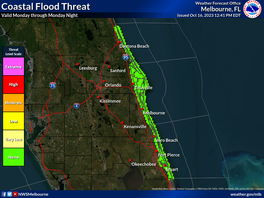 Coastal Flood Threat regarding Daytona Beach Flood Zone Map