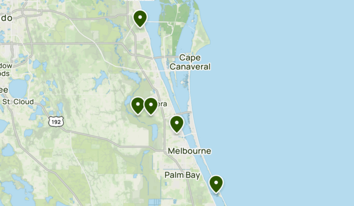 Cocoa Beach on the Map