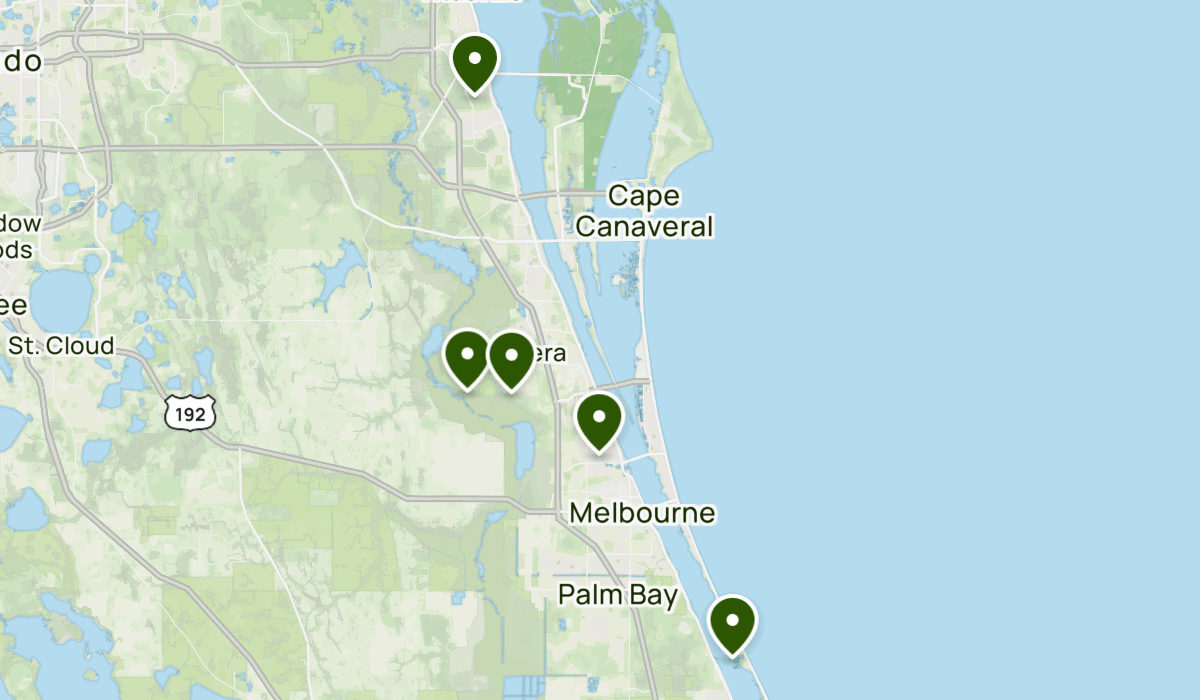 Cocoa Beach | List | Alltrails intended for Cocoa Beach On The Map