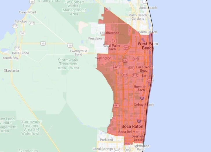 Boynton Beach Fl on Map