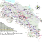 Costa Rica  Free Printable Map Download Within Map Of Jaco Beach Costa Rica