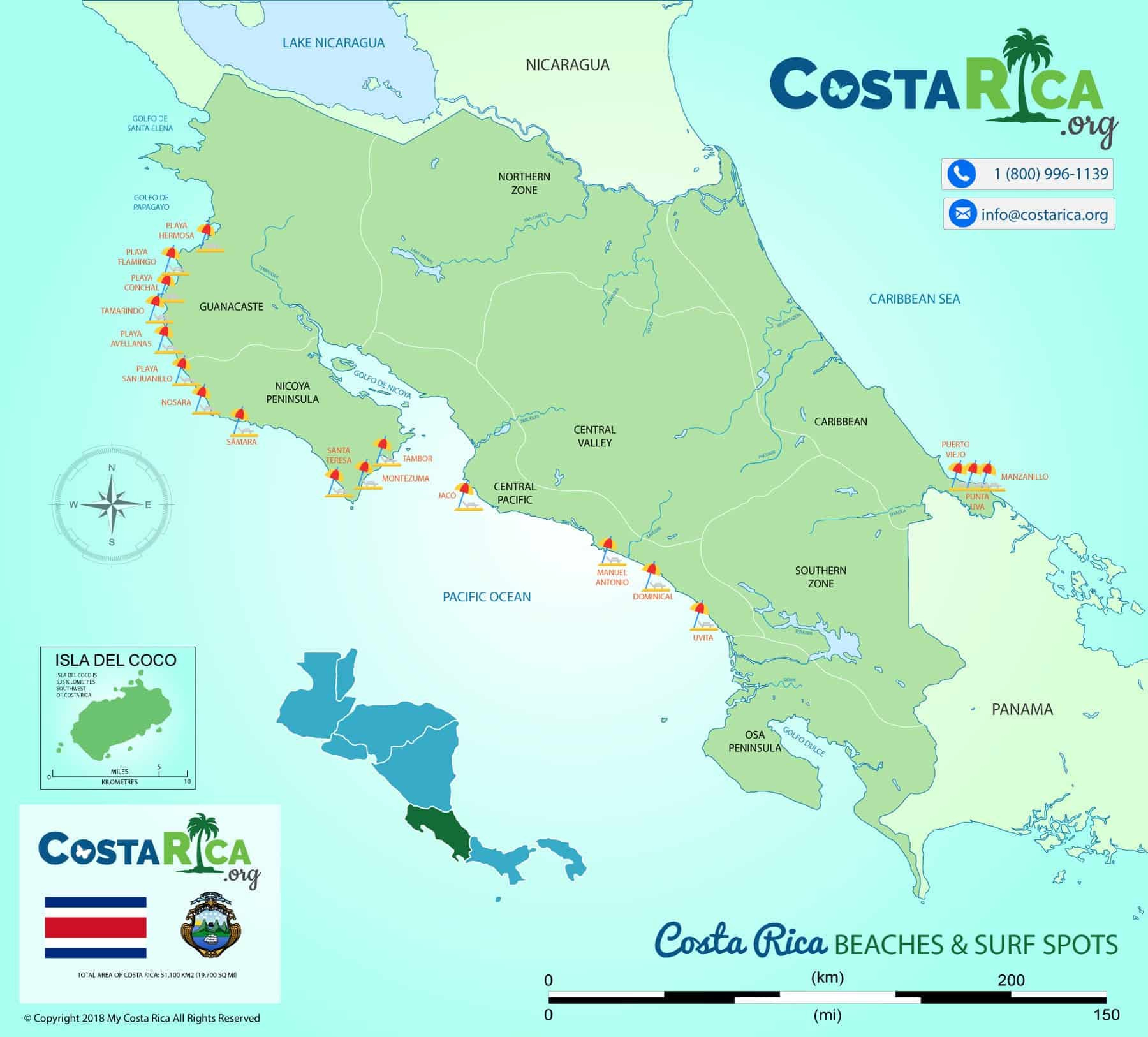Costa Rica Maps - Every Map You Need For Your Trip To Costa Rica with regard to Map Of Guanacaste Costa Rica Beaches