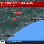 Crews Fully Contain Wildfire Near Lewis Ocean Bay Preserve, Highway 90 For Fires In Myrtle Beach Sc Today Map