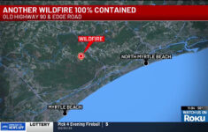 Crews Fully Contain Wildfire Near Lewis Ocean Bay Preserve, Highway 90 throughout Map of Myrtle Beach Fires