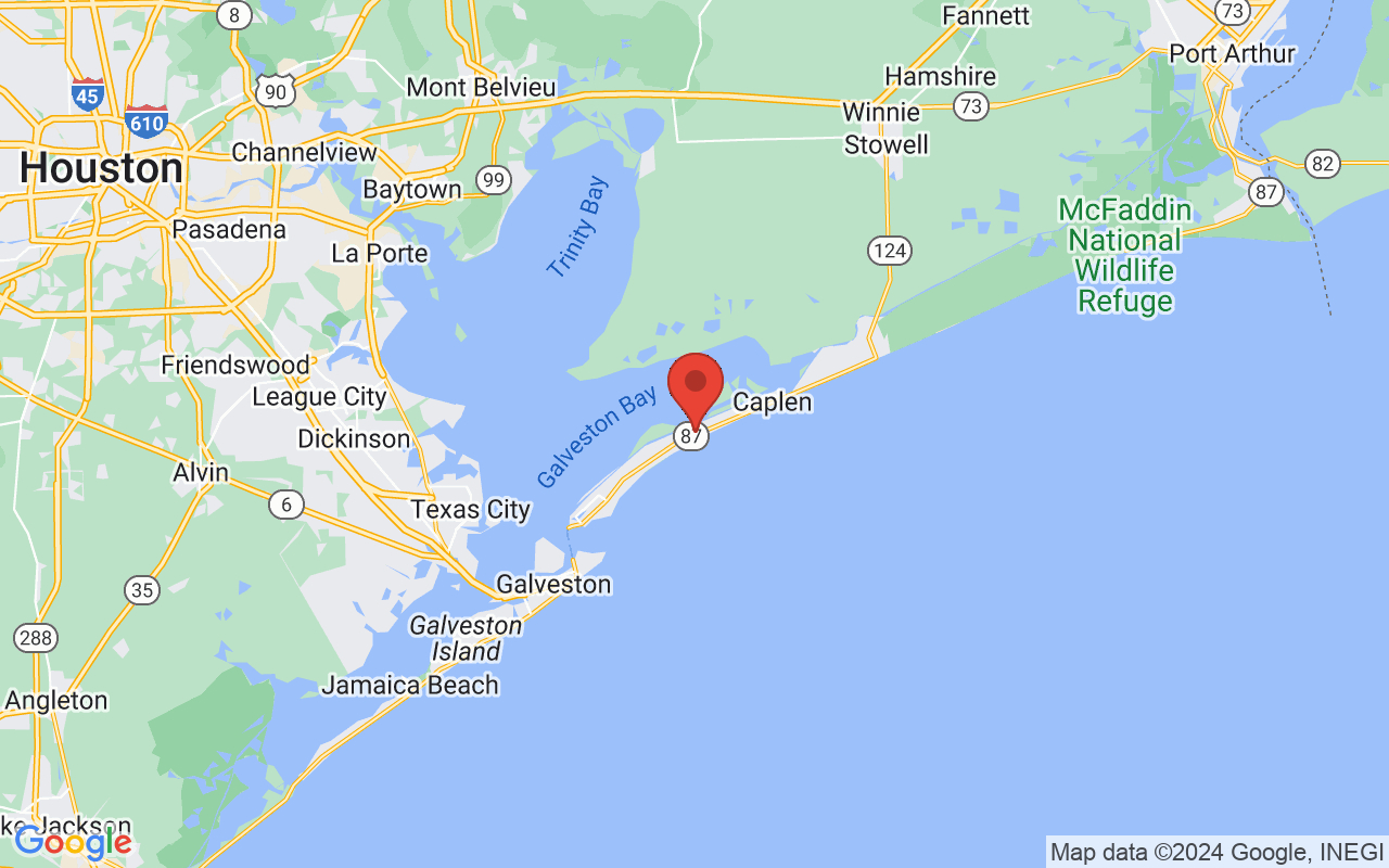 Crystal Beach Around Bolivar Peninsula Helicopter Tour For 2 in Map of Crystal Beach Texas