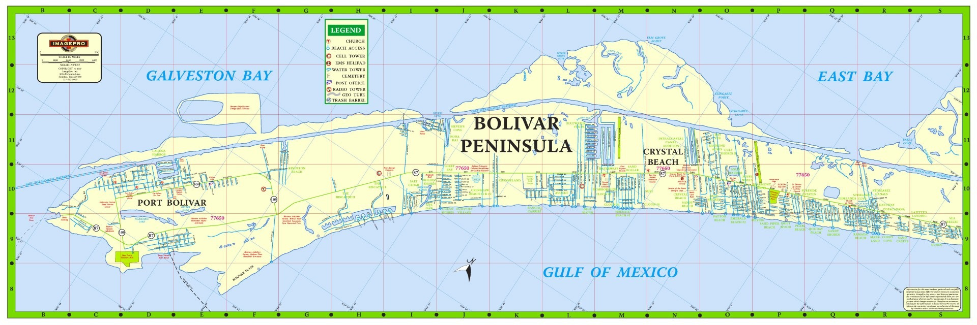 Crystal Beach Texas - Texas Beach Homes inside Map of Crystal Beach Texas