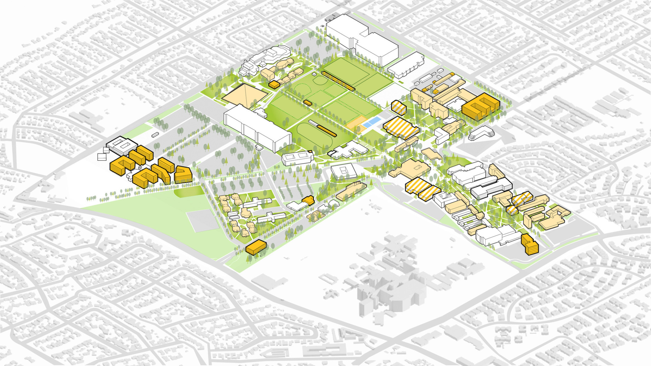 Csu Long Beach 2035 Campus Master Plan Update - Dlr Group with California State University Long Beach Map