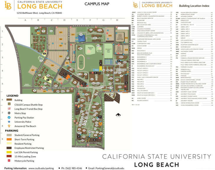 Cal State Long Beach Campus Map