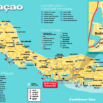 Curaçao Tourist Map   Ontheworldmap Intended For Best Beaches In Curacao Map
