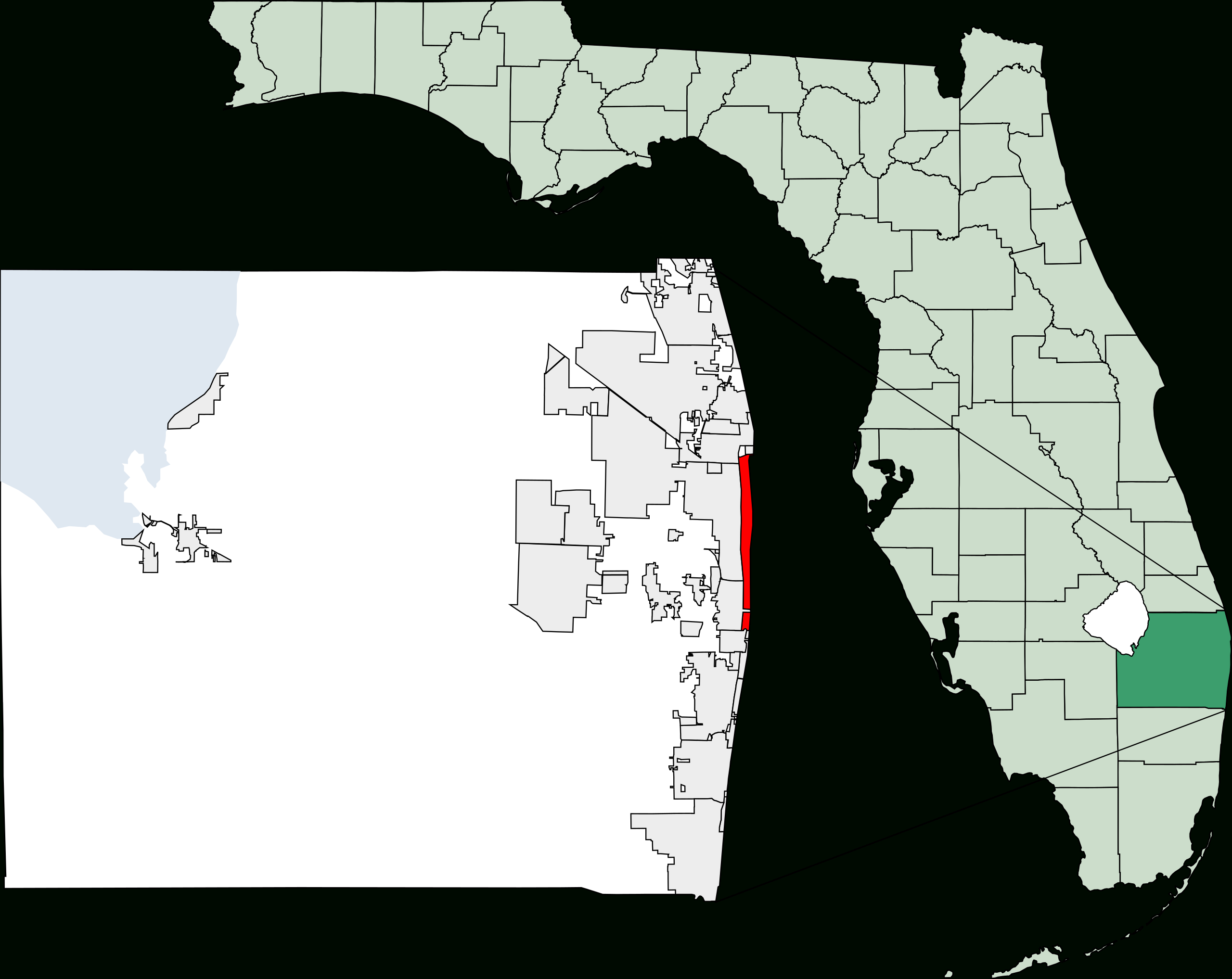 Datei:map Of Florida Highlighting Palm Beach.svg – Wikipedia within Map Royal Palm Beach Florida