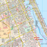 Daytona Beach, Fl Wall Mapkappa   The Map Shop Intended For Daytona Beach On Map Of Florida