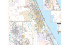 Daytona Beach, Fl Wall Mapkappa – The Map Shop with regard to Daytona Beach Fl Zip Code Map
