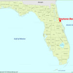 Daytona Beach Location On The Florida Map   Ontheworldmap In Daytona Beach On A Map