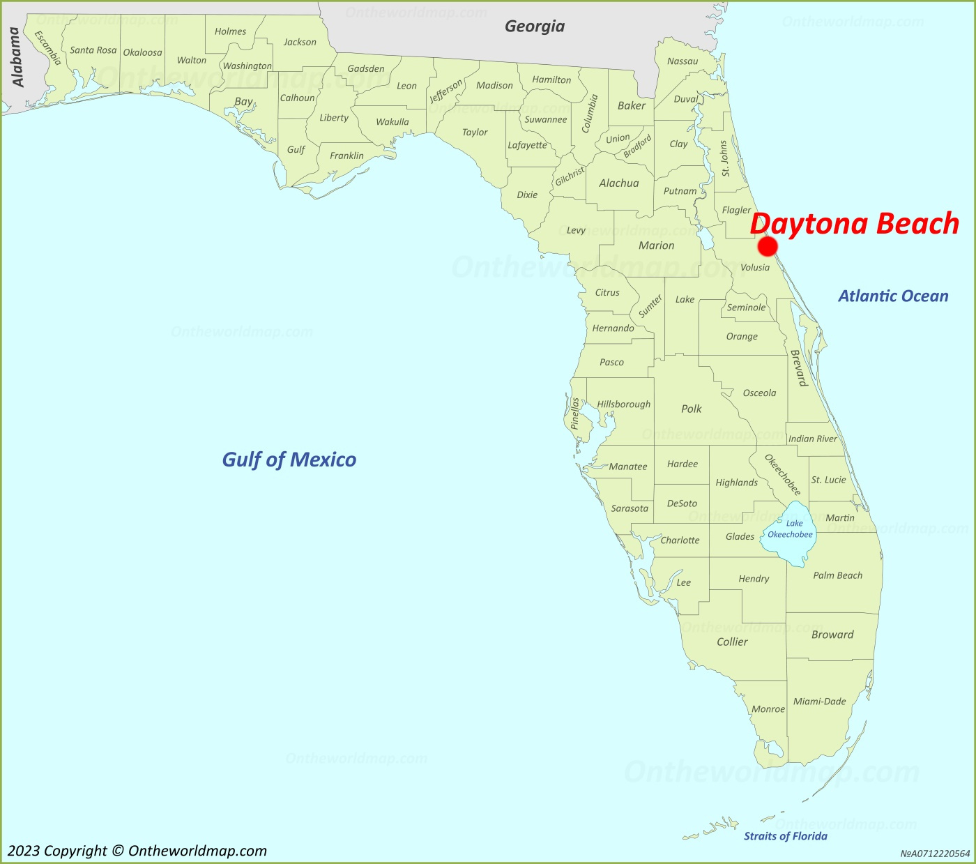 Daytona Beach Location On The Florida Map - Ontheworldmap in Map of Florida Daytona Beach